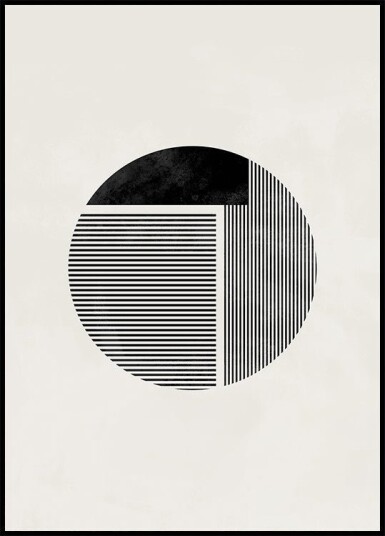 Minimalist round Plakat / 50x70cm
