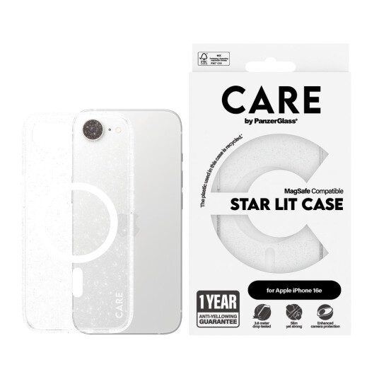 CARE by PanzerGlass Urban Combat MagSafe Deksel Hvit til iPhone 16e