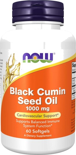 NOW Black Cumin Seed Oil 1000 Mg 60 stk NOW Black Cumin Seed Oil 1000 Mg 60 stk