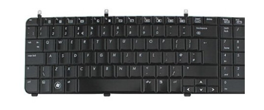 Hp 519266-B31, Tastatur, Engelsk, Hp, Pavilion Dv7-2Xxx