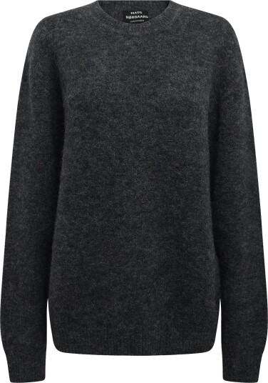 Mads Nørgaard Alpaca Wool Vilhelm Knit DARK GREY MELANGE L