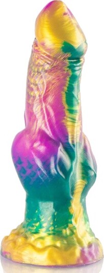 Iris Dildo With Rainbow Testicles Of Pleasure 22,5 cm Iris Dildo With Rainbow Testicles Of Pleasure 22,5 cm