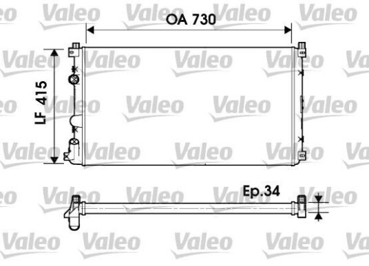 Radiator VALEO 732918