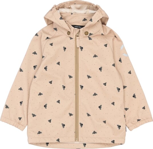 Mikk line Softshell Jakke   AOP   Bumble Bee   Mikk line   12 år (152)   Softshell Beige Brun