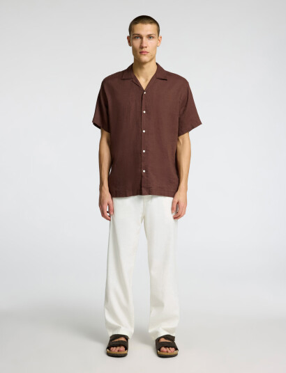Selected Slh220-Loose Brody Linen Bld Pant Noos - Cream - S Selected Slh220-Loose Brody Linen Bld Pant Noos - Cream - S