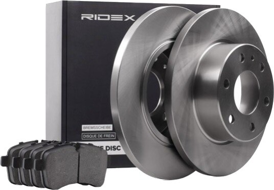 Bremseskiver og klosser RIDEX 3405B0437