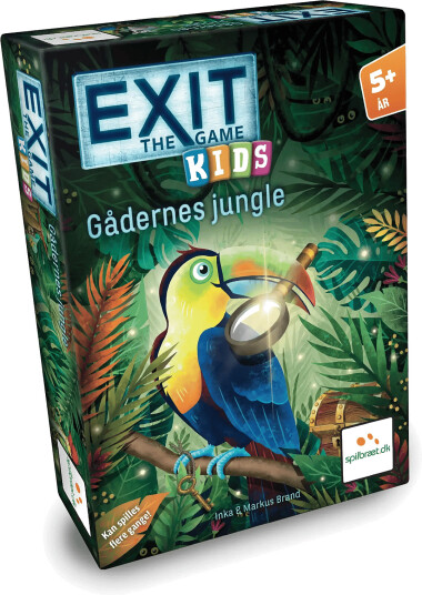 Spilbræt Exit For Børn - Gådernes Jungle (Da) - Multi/patterned - ONE SIZE