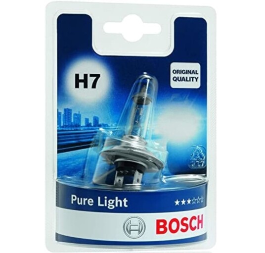 Bosch Pure Light lyspære
stykkvis H7 1987301012