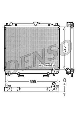 Radiator DENSO DRM45015 Radiator DENSO DRM45015