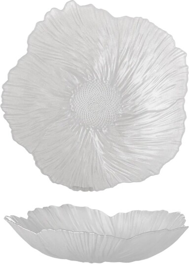 Bloomingville Iani skål glass Ø26 cm Hvit