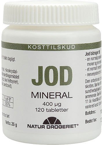 Natur Drogeriet Jod tabletter 400 µg   120 Tabletter