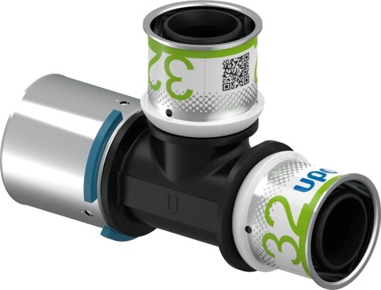 Uponor S-Press Reduserende T-rør PPSU 40-32-32mm