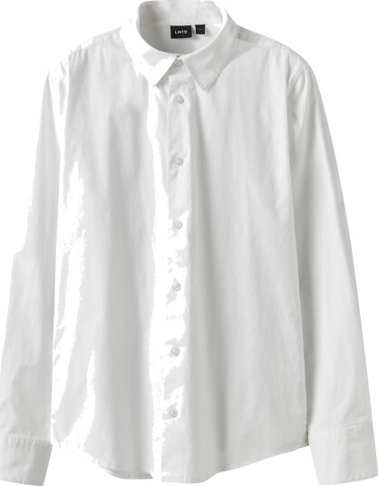 LMTD Nlmmorten Ls Slim Shirt White 146 152