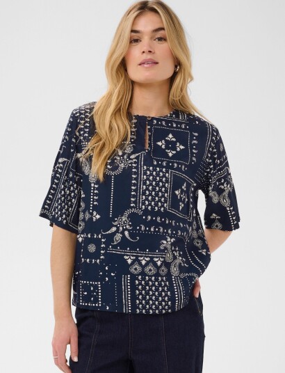 Saint Tropez Stephaniesz Blouse Navy XL