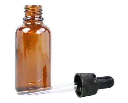 INF Påfyllbar dråpeflaske med pipette Brun 15 ml