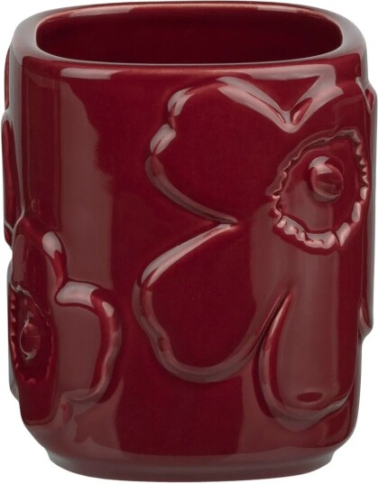 Marimekko Unikko tannbørsteholder Burgundy Marimekko Unikko tannbørsteholder Burgundy