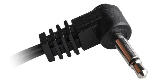 CIOKS 5015 Type 5 3,5mm Jack plug Tipp positiv L-form 15cm sort