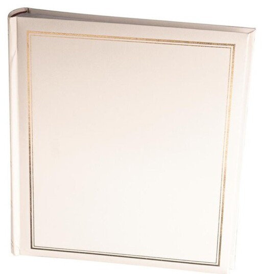 DÃRR Big Jumbo Vinyl Billedalbum - 29x33cm, 100 Sider - Hvid