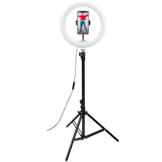 Celly ProClick Stativ Med Ring Light 12"