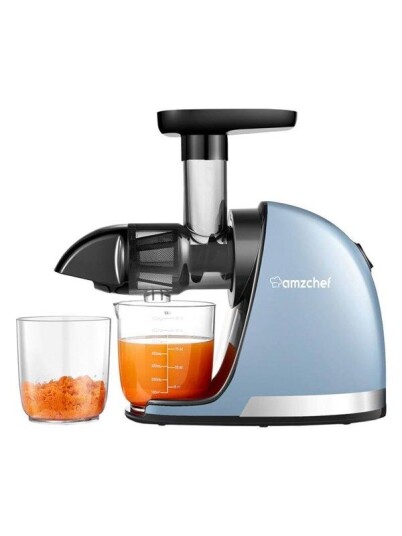AMZCHEF 1501 BU SM slow speed juicer blue
