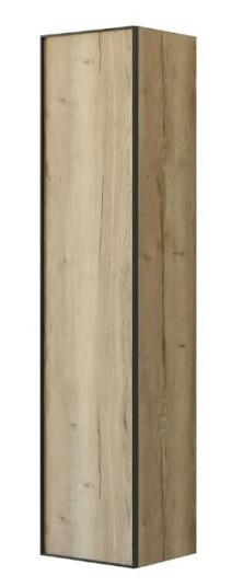 Dansani Inzo Urban Alu ramme Svart Høyskap 1 dør B40xh176x35cm Natur eik / 40cm Venstre Hengslet Dansani Inzo Urban Alu ramme Svart Høyskap 1 dør B40xh176x35cm Natur eik / 40cm Venstre Hengslet