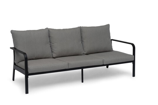 Hillerstorp Hånger 3 seters sofa Svart med grå beige pute Svart Hillerstorp Hånger 3 seters sofa Svart med grå beige pute Svart