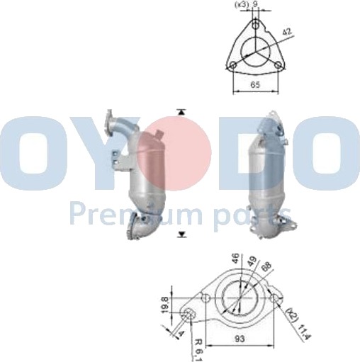 Oyodo 20N0121-OYO Katalysator