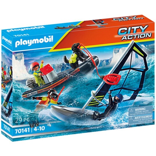 Polarseiler med gummibåt Playmobil