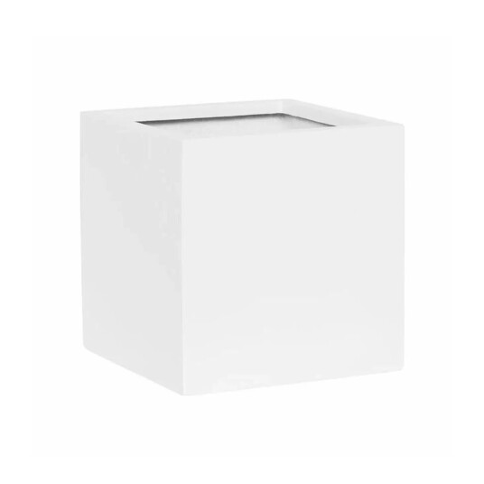 Homefactory Fiberstone Qube matt white 302005