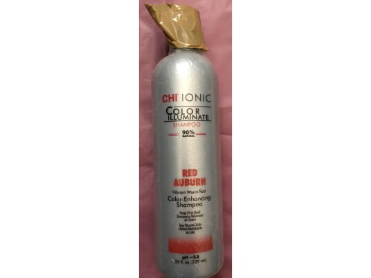 Chi Chi Ionic Color Illuminate Paraben-Free Hair Colour Shampoo For Natural Hair Color & Color Treated Hair Red Auburn 739 Ml 