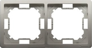 Kontakt Simon Simon Basic Dobbel Ramme Sateng Bmr2/29 