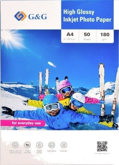 G&G fotopapir A4 180 g/m² 50 stk