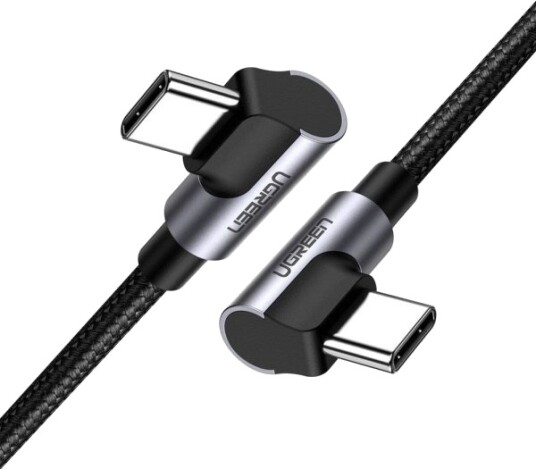 Ugreen Vinklet USB-C Kabel 1M 60W PD 3A Svart