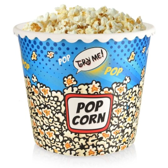 Orion Popcornskål for filmkvelder gjenbrukbar 2,3 liter Orion Popcornskål for filmkvelder gjenbrukbar 2,3 liter