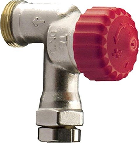 Ta Radiatorventil Calypso Trv-3 Vinkel, Med Kombikobling