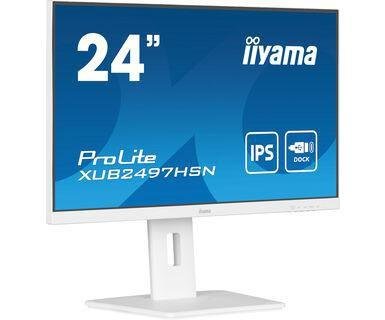 Iiyama ProLite 24" IPS Skjerm 1920x1080 100Hz USB-C Hvit