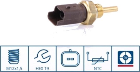 Sensor, motortemperatur NISSENS 207034