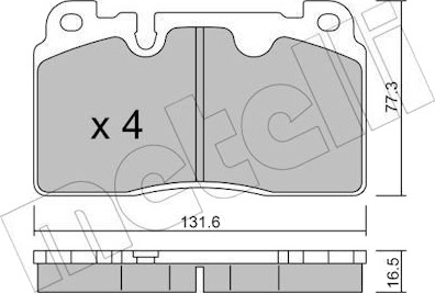 METELLI 22 0979 0 Bremseklosser