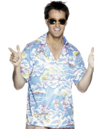 Blå Hawaii Skjorte Strl M Blå Hawaii Skjorte Strl M