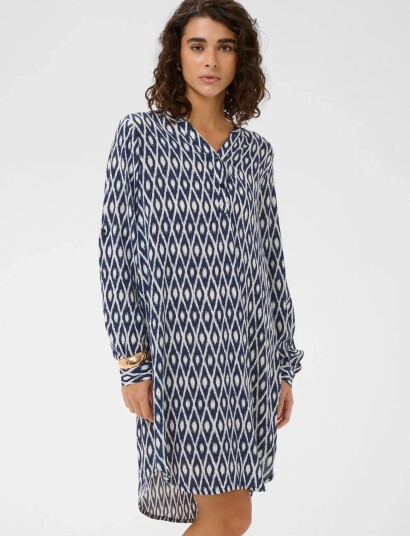 Kaffe Kamarana Shirt Dress Navy 34 Kaffe Kamarana Shirt Dress Navy 34