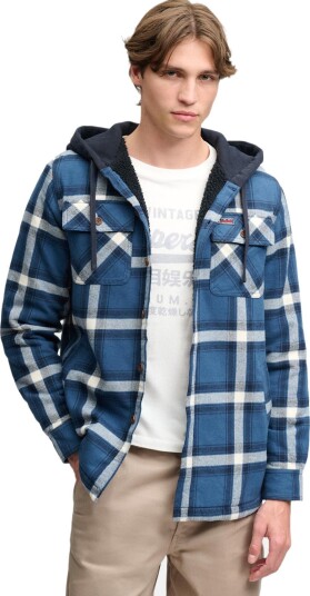 Superdry BORG LINED HOODED OVERSHIRT