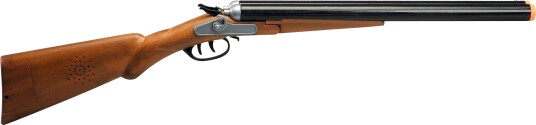 Gunman Dobbeltløpet Elektronisk Jaktrifle – 79 cm – 2 x AA – Patroner og lyd – Mørkebrun – 3+ år Gunman Dobbeltløpet Elektronisk Jaktrifle – 79 cm – 2 x AA – Patroner og lyd – Mørkebrun – 3+ år