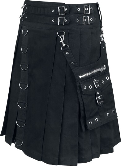 Heartless   Goth Middellangt skjørt   Kilt   S til XXL   Herrer   svart