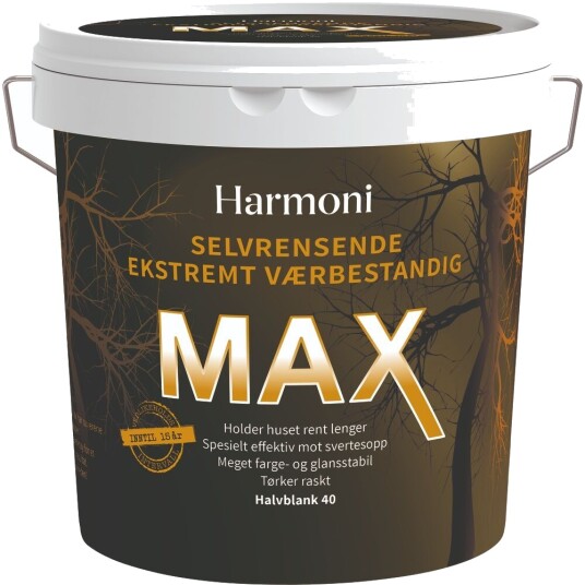 Harmoni Eksteriormaling Max Selvrensende Hvit 2,7l