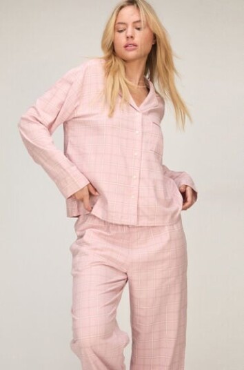 Hunkemöller Petite Pyjamasbukse Woven Rosa