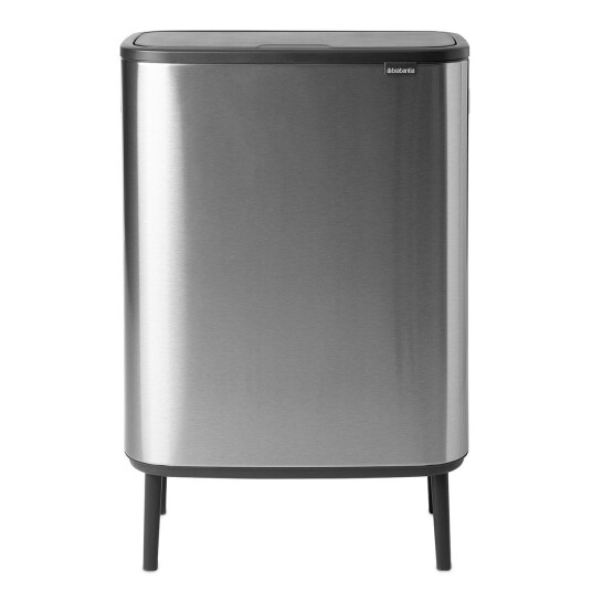 Brabantia Bo touch bin high 2 x 30 L Mattbørstet stål Brabantia Bo touch bin high 2 x 30 L Mattbørstet stål