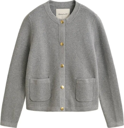 Gant Cotton Cardigan Grey XS