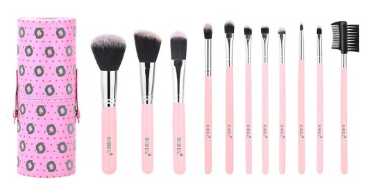 Pink Flamingo Cosmetic brushes 11pcs
