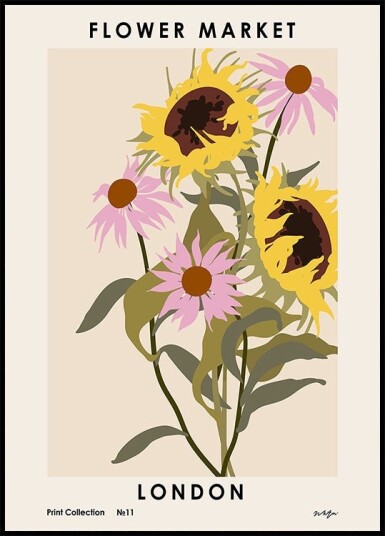 Flower Market. London Plakat Plakat / 100x150cm