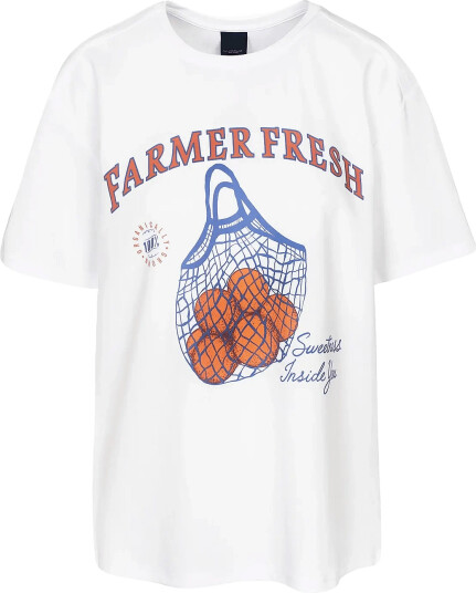 Luxzuz Farmer Fresh T Shirt White M/L Luxzuz Farmer Fresh T Shirt White M/L